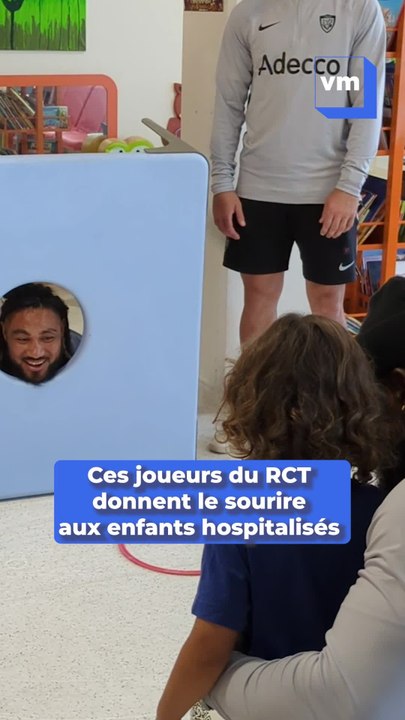 "Il y a des choses beaucoup plus graves que le rugby": Découvrez quels joueurs du RCT sont allés redonner le sourire aux