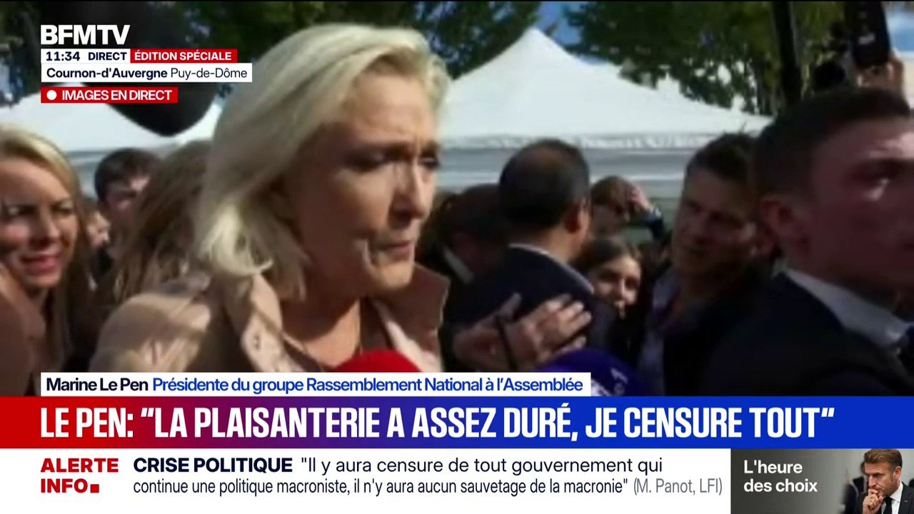 Marine Le Pen dit "se réjouir" d'une possible suspension de la réforme des retraites