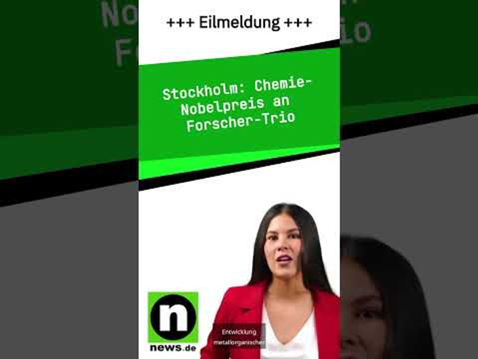 Chemie-Nobelpreis an Forscher-Trio