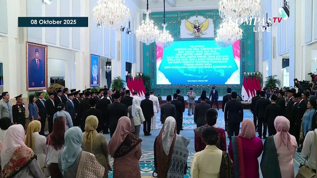 [FULL] Presiden Prabowo Lantik Gubernur Papua, Wamen, hingga Kepala BP BUMN, Ini Daftarnya