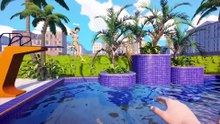 Im Waterpark Simulator auf Steam könnt ihr eure Besucher mit riesigen Wasserrutschen begeistern oder in Gefahr bringen