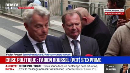 "Nous avons redit à Sébastien Lecornu que l'abrogation de la réforme des retraites soit soumise au vote des parlementaires", déclare Fabien Roussel