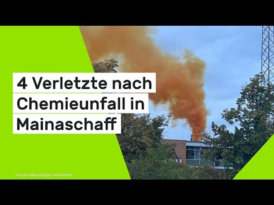 Entwarnung für Aschaffenburg: 4 Verletzte nach Chemieunfall in Mainaschaff