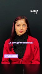 Le congé menstruel devrait être un droit ? Lorine est étudiante et elle avait 1 min pour répondre à nos questions sur le congé menstruel.