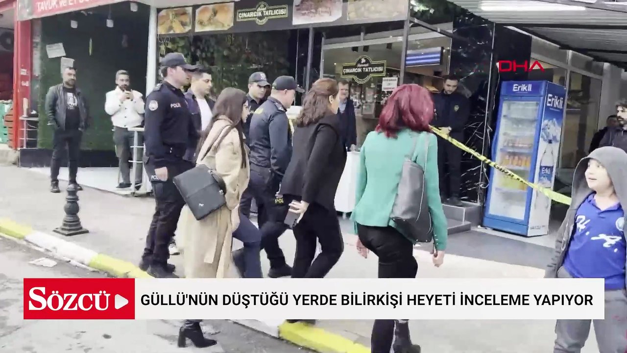 Güllü'nün düştüğü yerde bilirkişi heyeti inceleme yapıyor