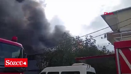 Ataşehir'de fabrika yangını