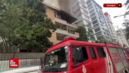 Kadıköy'de metruk binada çıkan yangın paniğe neden oldu