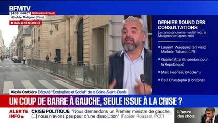 Matignon: "Emmanuel Macron doit se tourner vers notre coalition", assure Alexis Corbière (député Écologiste et Social)