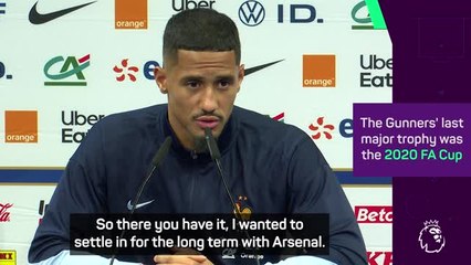 The trophies will come quickly at Arsenal: Saliba