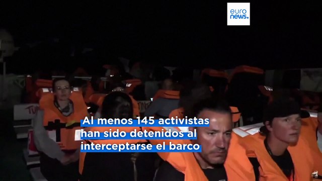 El Ejército israelí intercepta otra flotilla de ayuda humanitaria de camino a Gaza