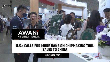 U.S. calls for more bans on chipmaking tool sales to China