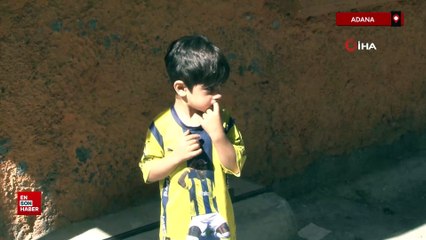 Adana'da sokakta üzerine karton örten çocuk ölümden döndü