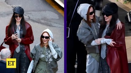 The Devil Wears Prada 2_ Anne Hathaway and Emily Blunt GOOF Around on Set in Mil