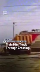 Train Hits Truck Through Crossing