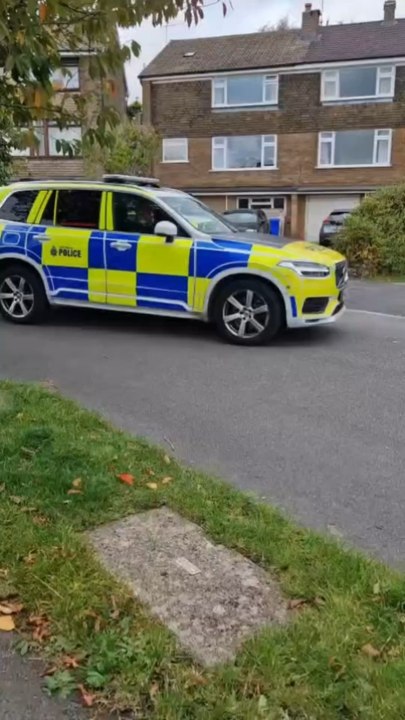 Police on the scene at residential Road in Fulwood