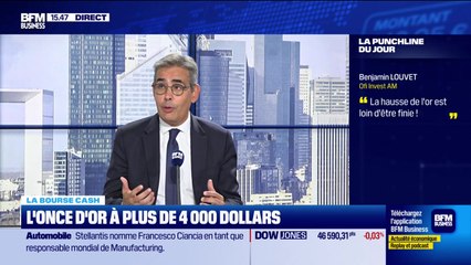 La bourse cash : "La hausse de l'or est loin d'être finie" - 08/10