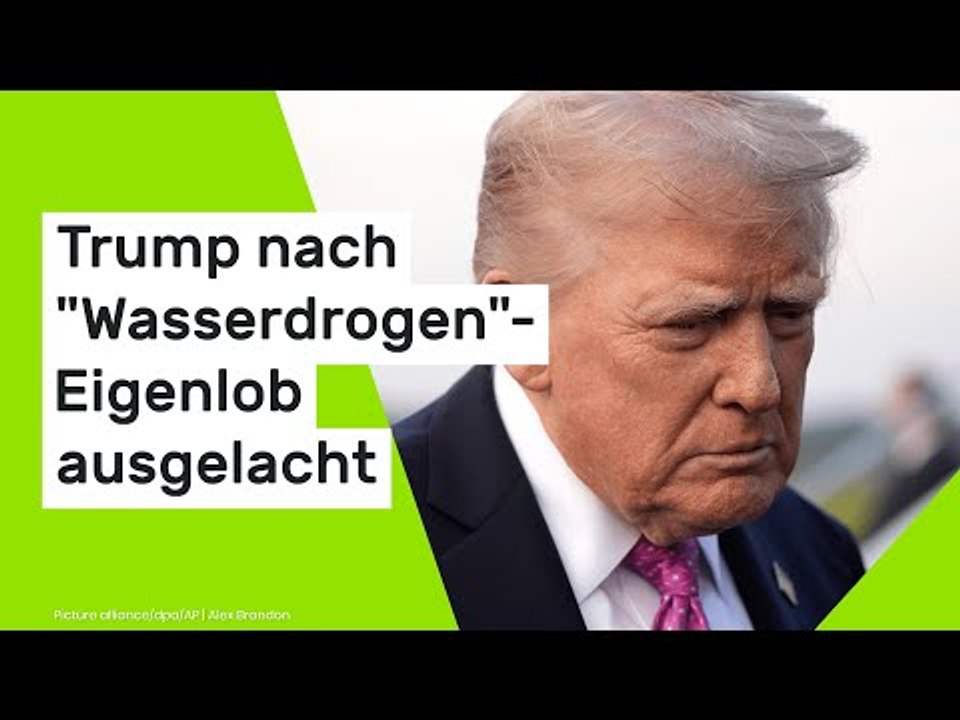 'Was will Opa hier sagen?' - Trump nach 'Wasserdrogen'-Eigenlob ausgelacht