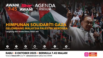 Agenda AWANI: Himpunan Solidariti Gaza Gelombang Malaysia Palestin Medeka