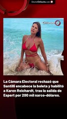 La Cámara Electoral rechazó que Santilli encabece la boleta y habilitó a Karen Reichardt, tras la salida de Espert por 200 mil narco-dólares.
