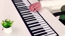 49-Key Hand Roll Up Piano Silicone Portable Keyboard