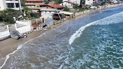 Veja vídeo do nível da maré na manhã desta quarta-feira (8)