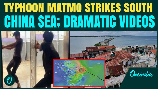 VIDEOS: Typhoon Matmo lashes South China Sea & Philippines with fierce winds and heavy rain