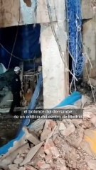 Contradicciones en las versiones sobre el derrumbre del edificio del centro de Madrid