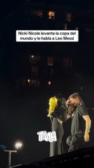 Nicki Nicole manda un mensaje a Leo Messi en Rosario