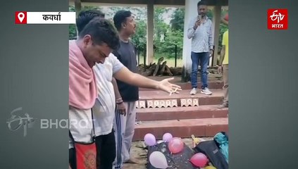 पिता ने बेटी का जन्मदिन मुक्तिधाम में मनाया, लाडली की याद में काटा केक, पत्नी और बेटी की हादसे में हुई थी मौत