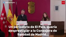 Tajante respuesta de la consejera de Sanidad madrileña a un periodista de El País