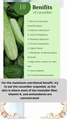 10 benefits of cucumber