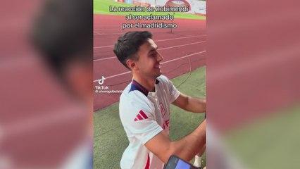 La reacción de Zubimendi cuando le gritan "el Real Madrid te espera": vean el momento, es surrealista
