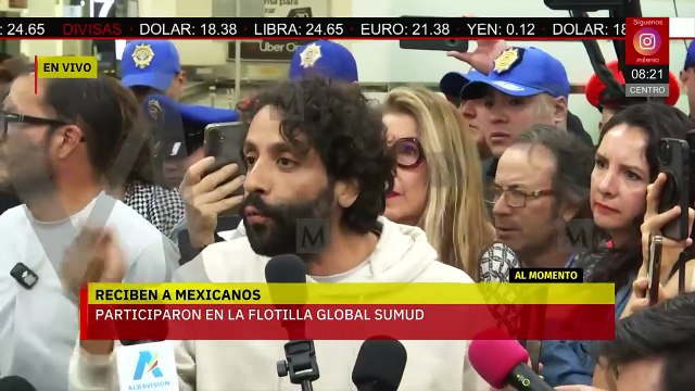 Activistas de la Flotilla Global Sumud llegan a México