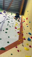 Grégory en plein exercice au Climb Up