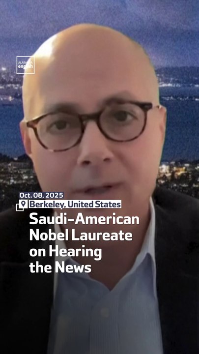 Saudi-American Nobel Laureate on Hearing the News