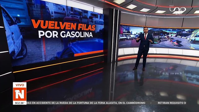 CHOFERES PERJUDICADOS POR HACER FILAS PARA CARGAR COMBUSTIBLE