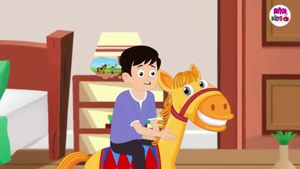 Lakdi Ki Kathi - लकड़ी की काठी काठी पे घोडा _ Hindi Nursery Rhymes _ Kids Poem