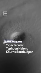 ‘Spectacular’ Typhoon Halong Churns South Japan