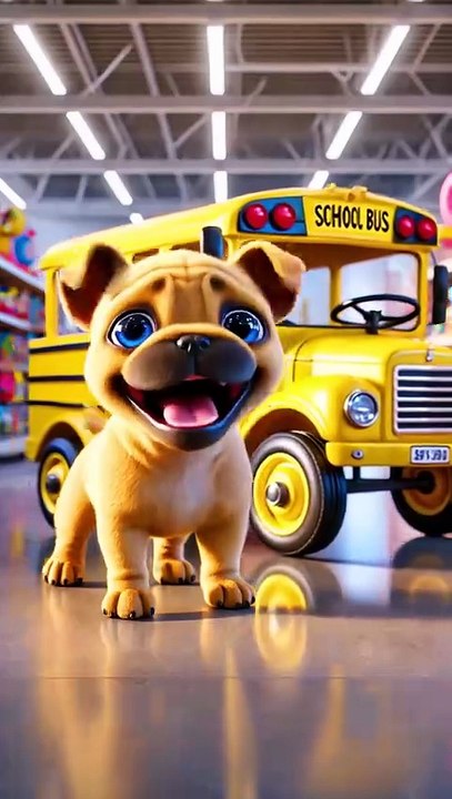 Cute Frenchie Buys Toy School Bus, Picks Up Owner with Surprise Snacks!💖🚌