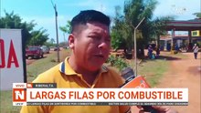 LARGAS FILAS POR COMBUSTIBLE