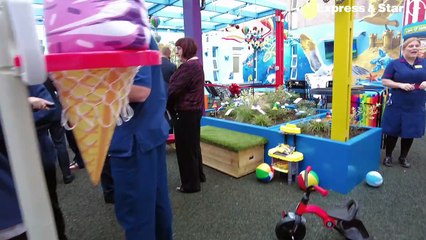 The official opening of the brand new Children's Ward garden at New Cross Hospital, Wolverhampton.