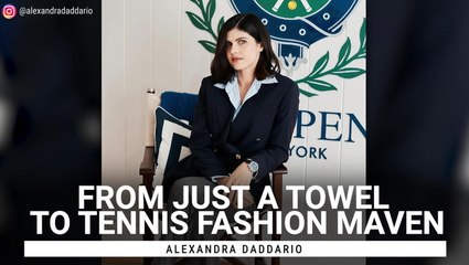 Alexandra Daddario Went From Just A Towel To Tennis Fashion Maven In New Pics