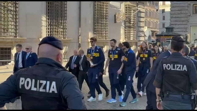 Le nazionali di volley campioni del mondo a palazzo Chigi