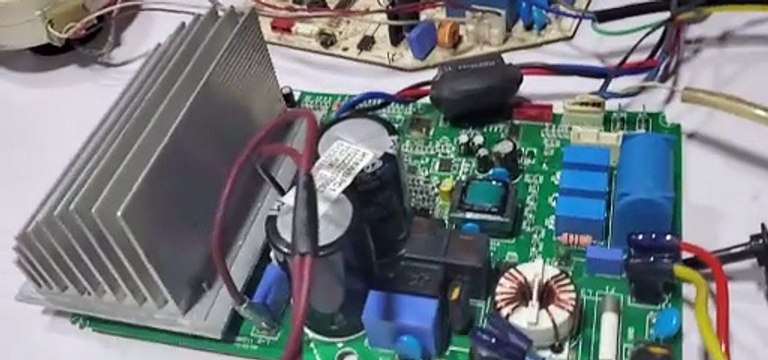 Dc inverter ac Autocopuler testing with DSO E5 error code Dc inverter ac pcb training center Babar Electronics #531