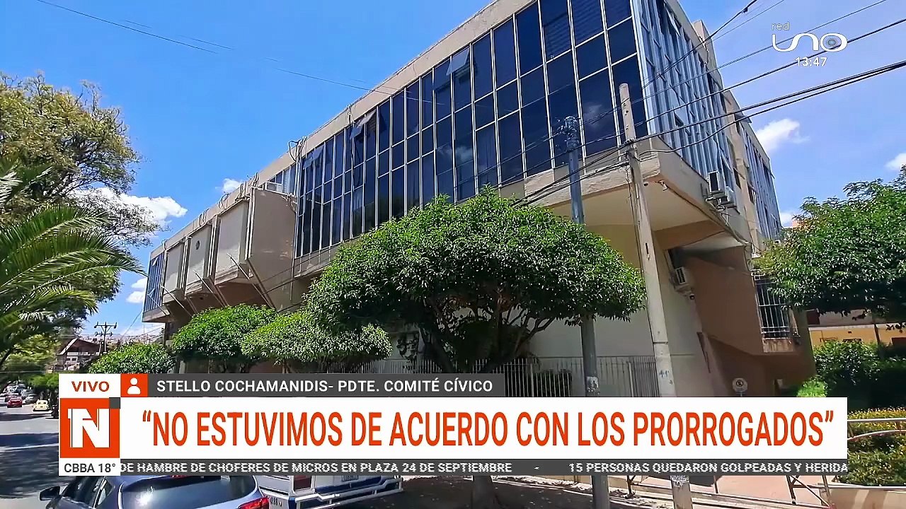 PRESIDENTE COMITÉ CÍVICO:  ´´NO ESTUVIMOS DE ACUERDO CON LOS PRORROGADOS´´