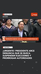 Presidente Arce denuncia que se busca suspender las elecciones y prorrogar autoridades