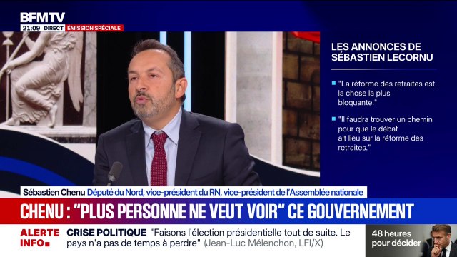 C'est fait pour gagner du temps : Sébastien Chenu (RN) ne croit pas à l'ouverture du débat sur les retraites annoncée par Sébastien Lecornu