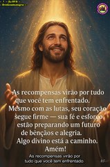 As recompensas virão — ✝ — #Jovenspregadores #espiritualidade #Deus #motivacao #religiao #Fé #AmorDeCristo #Gratidão —