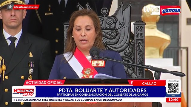 Dina Boluarte asegura que su gobierno no cederá ante la delincuencia: Seguimos trabajando sin descanso