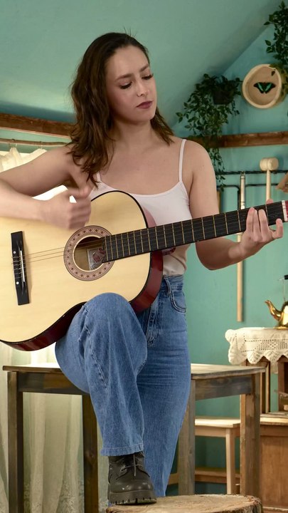 This girl smashed her guitar to smithereens and made something new out of it!